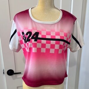 Betty Designs Racing Team Gravel Pink Gradient Top, Medium